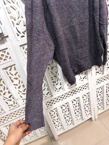 🎀Cozy Grey Knit Sweater B