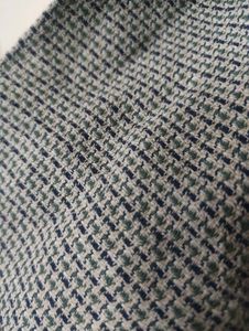 Textured Blue Cropped Jacket