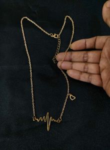Gold Heartbeat Necklace