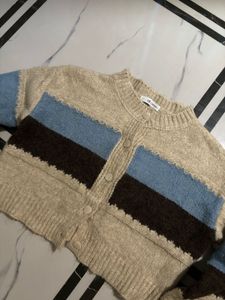 new Striped Knit Cardigan