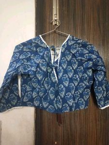 Cotton Hand Block Print Blouse
