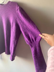 Purple Sweater Top