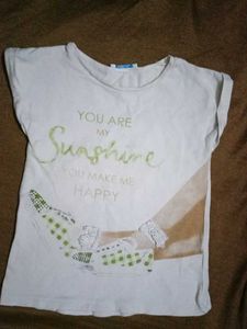 2 Graphic Print T-Shirt - Sunshine Quote