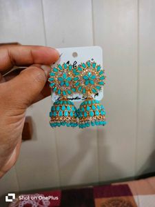 Ladies Blue 💙 Colour Jhumke