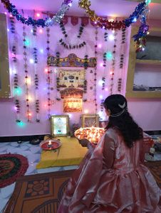 Elegant peach Kurta Set