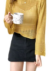 Crochet Knit Top & Skirt Set 💛🤩🤩