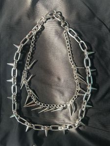 Spiked Chain Punk Waist Belt