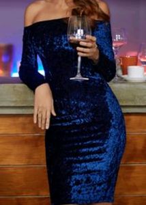 Choker Style Crushed Velvet Dress