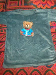 Cute Teddy Bear Plush Sweatshirt