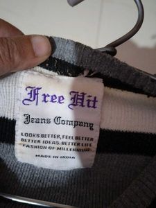 Striped V-Neck Sweater