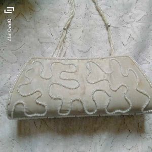 White Pearl Clutch
