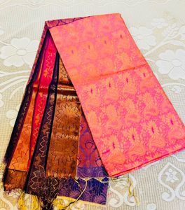 Pink & Gold Saree😍🥰