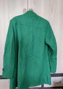 Green Button-Up Coat