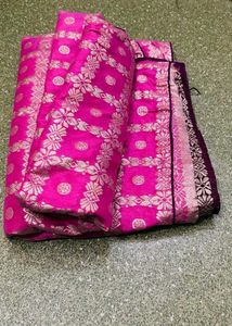 Pink Dola Silk Saree