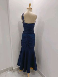 Elegant Navy Blue Gown
