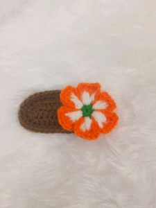 Crochet Flower Hair Clip