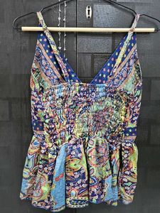 Desi Baddie Y2K Low-Cut Top