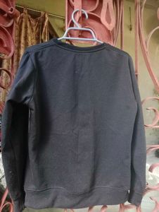 Black Printed Sweatshirt