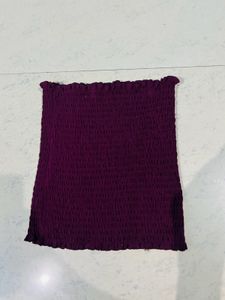 Purpulish Rushed Tube Top 🎀✨