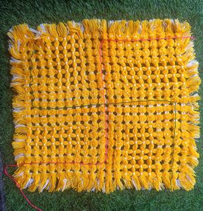 Handmade Marigold Garland Rug