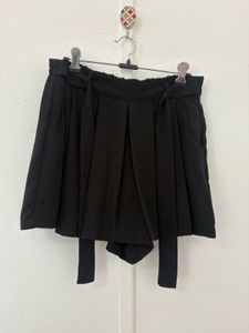 Black Skort with Tie