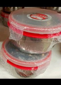 5 Pcs Of Tiffin Boxes