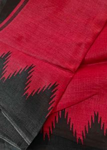 Red Black Saree