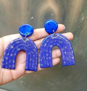 Rainbow Clay Earrings