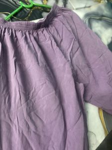 Lavender Women Kurta Set