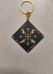 Mandala Dot Keychain