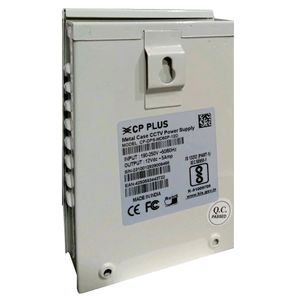 CPPLUS CCTV POWER SUPPLY 4CH (SINGLE OUTPUT) 12V/5A PREMIUM METAL