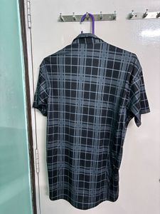 VebNor Grey-black checked Casual shirt