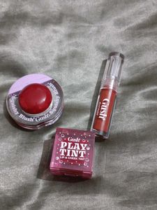 Gush Beauty Lip And Cheek Combo Of 3