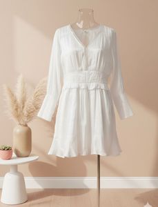 Elegant White Mini Dress