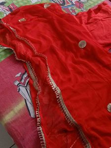 Karwachauth Special Orange Colour Gota Patti Suit