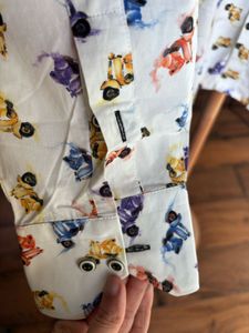Daniel Bessi Milano Slim Fit Printer Casual Shirt