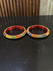 Colorful Beaded Bangles