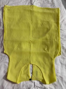Yellow Sleeveless Top fits upto 34 to 36