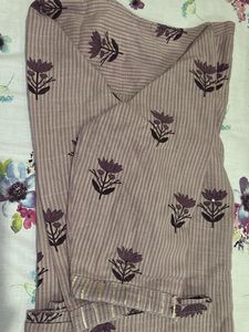 Floral Purple Kurta Set