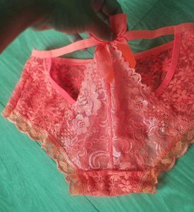 Coral Lace Briefs