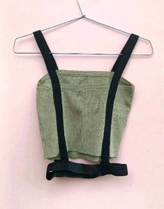 Cute Green Crop Top