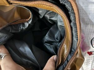 camel yellow full tote bag