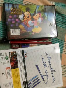 Art Set + Book + Pencils + Sharpners + Eraser