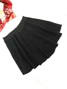 Black Woolen Mini Skirt🖤