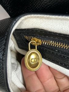 Thrifted Christian Dior Black Saddle Bag