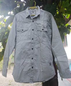 GStar Raw Double Pocket Cargo Light Grey Shirt