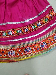 Girls Ethnic Dress   Navaratri Lehenga Never Used