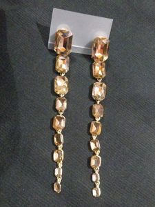 Dangling Gemstone Earrings