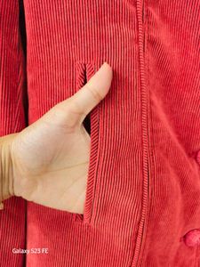 Red Corduroy Blazer