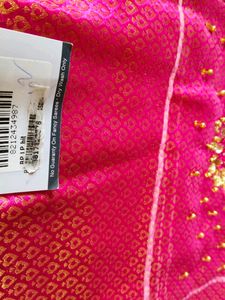 Maggam Work Pattu Pavadai Blouses For Kids